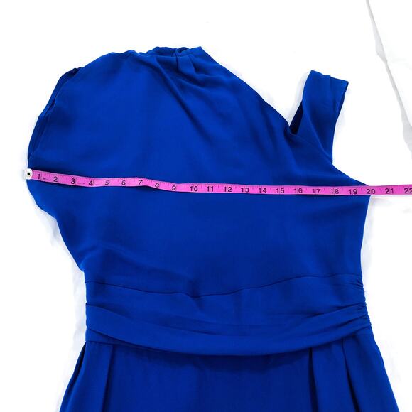 Escada 100% Silk Blue Dress - Picture 7 of 10